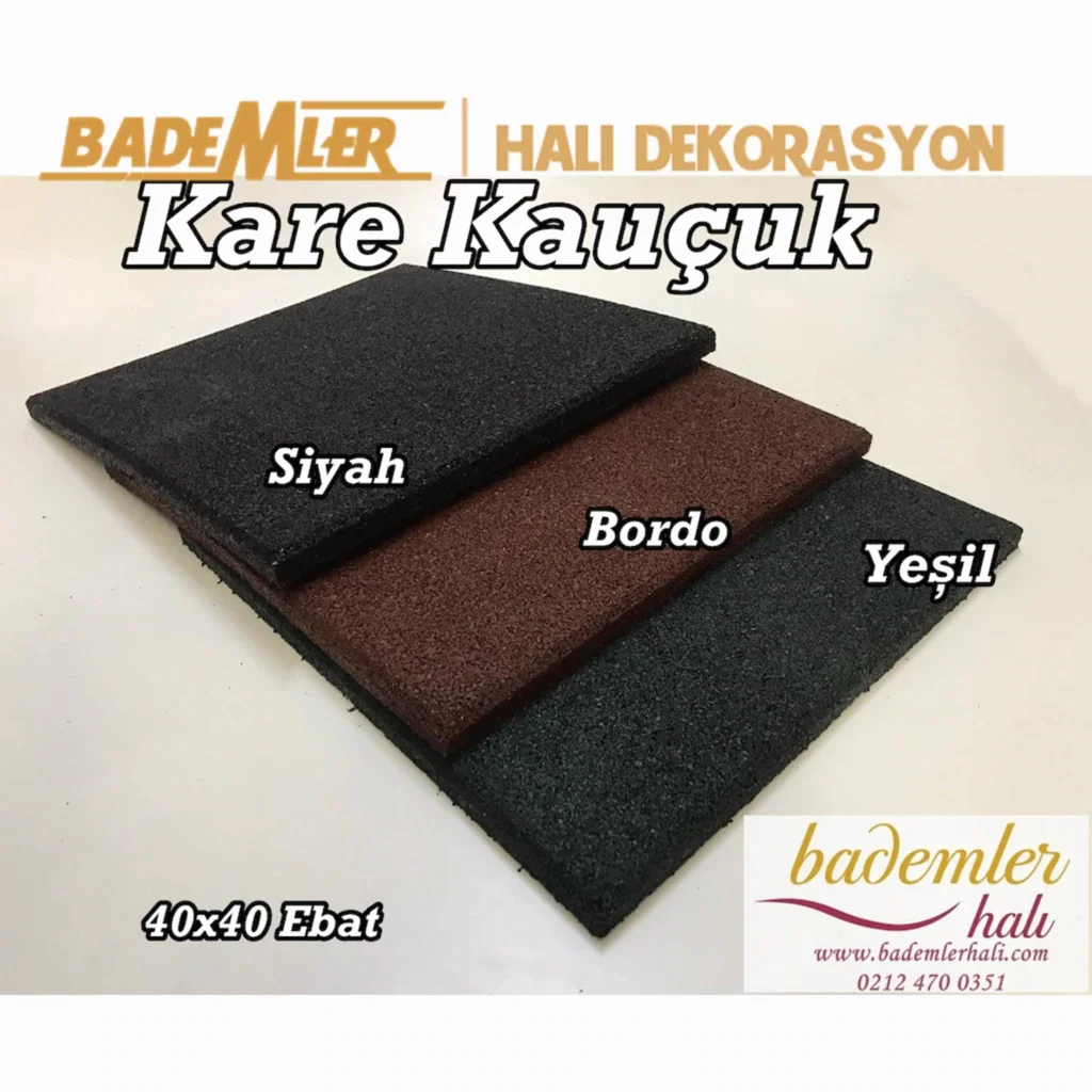 kare kauçu,karo kauçuk,ucuz kauçuk,çocuk parkı zemin kaplama,fitness salonu karosu,spor salonu yer karosu,sbr kauçuk,40x40 ebat karo kauçuk,kauçuk imalatı